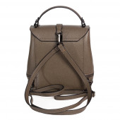 Rucsac dama din piele naturala DiAmanti Enna Taupe Scuro